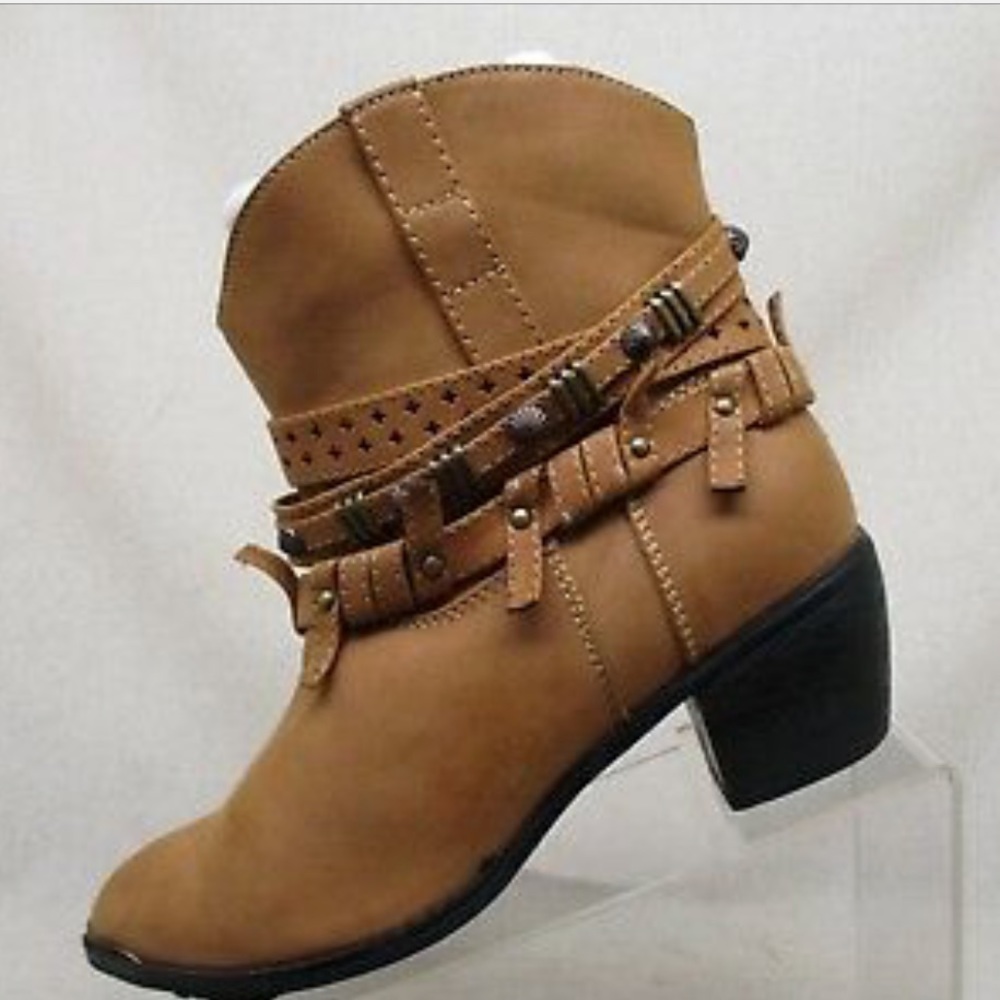 Roper Womans Studded Straps Booties - Picture 2 of 8